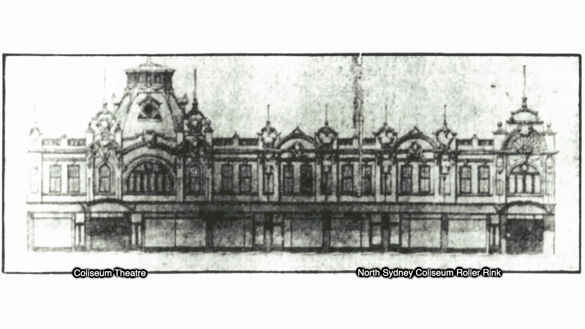 Coliseum Buildings Drawing